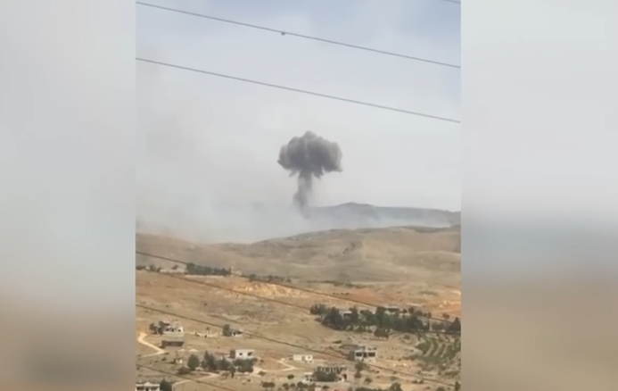Israeli air raid on Eastern Mountain Range